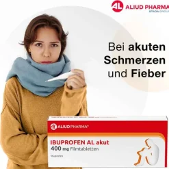 IBUPROFEN AL akut 400 mg Filmtabletten, 50 St^Aliud Pharma