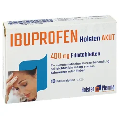 Holsten Ibuprofen akut 400 mg Filmtabletten, 10 St- Ibuprofen