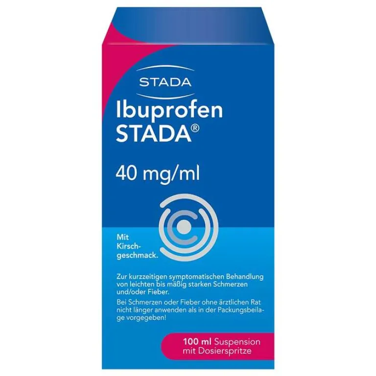 Stada Ibuprofen|Fiebermittel Kinder-Ibuprofen 40 mg / ml Suspension zum Einnehmen, 100 ml