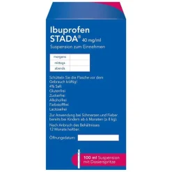 Stada Ibuprofen|Fiebermittel Kinder-Ibuprofen 40 mg / ml Suspension zum Einnehmen, 100 ml