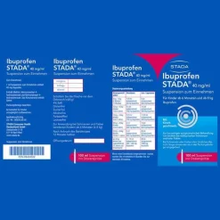 Stada Ibuprofen|Fiebermittel Kinder-Ibuprofen 40 mg / ml Suspension zum Einnehmen, 100 ml