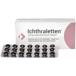 Ichthraletten® 200 mg Tabletten bei Rosazea, 168 St^Ichtraletten Clearance