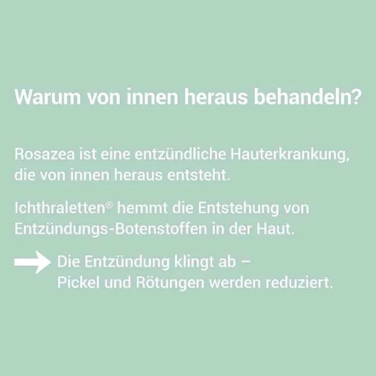 Ichthraletten® 200 mg Tabletten bei Rosazea, 84 St^Ichtraletten Online