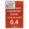 Doft Zwischenraumreinigung-Interdentalbürste 0,4 mit Wechselgriff , 12 St