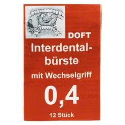 Doft Zwischenraumreinigung-Interdentalbürste 0,4 mit Wechselgriff , 12 St