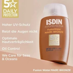 ISDIN Fotoprotector Fusion Water Color bronze SPF 50, 50 ml- Lsf 50+|Gesicht