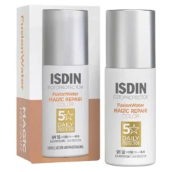 Isdin Gesicht|Empfindliche Haut-Fotoprotector Fusion Water Magic Repair Color, 50 ml