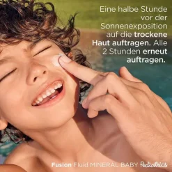 ISDIN Fotoprotector Pediatrics Fusion Fluid Mineral Baby SPF 50, 50 ml-Kinder Sonnenpflege|Mineralische Sonnencreme