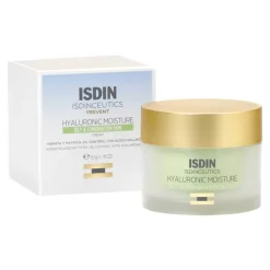 Isdin ceutics Hyaluron Moisture für fettige Haut und Mischhaut Creme, 50 g- Unreine Haut