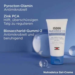 Isdin Trockene Haut-Nutradeica Gel-Creme Gesicht, 50 ml