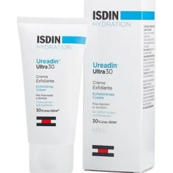 Isdin Ureadin Ultra 30 exfolierende Creme, 50 ml- Trockene & Sensible Haut