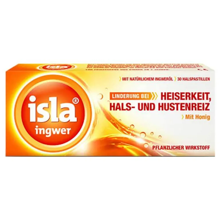 Isla Husten & Halsbonbons|Hustenstiller-® ingwer Pastillen, 30 St