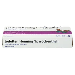 Henning 1x wöchentlich Tabletten, 28 St^Jodetten Online