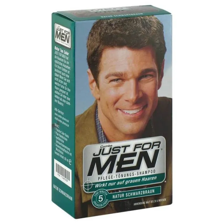 Just for men Tönungsshampoo schwarzbraun, 60 ml- Haare