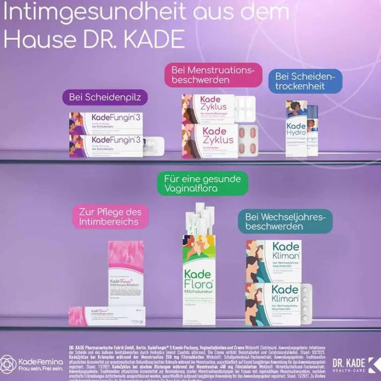 Kadefungin Scheidenpilz Medikamente-3 Kombi-Packung 20 g Creme + 3 Vaginaltabletten, 1 St