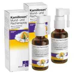 Kamillosan Zahnfleischentzündung Medikamente|Halsschmerztabletten-Mund- und Rachenspray, 2x30 St