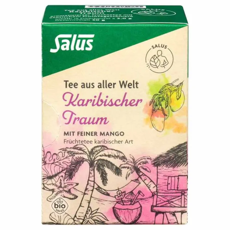 Karibischer Traum Bio Salus Filterbeutel, 15 St- Bio Tee