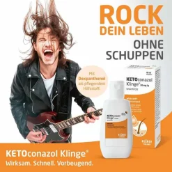 Klinge Anti Schuppen Shampoo|Hautpilz Creme-KETOconazol ® Shampoo 20 mg/g, 60 ml