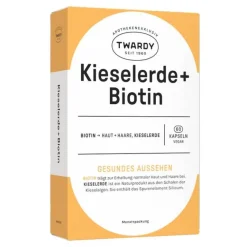 Twardy Kieselerde + Biotin Kapseln vegan, 60 St- Vitamin B7 (Biotin)