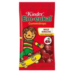 Em Eukal Fruchtgummi-Kinder Em-eukal Gummidrops Wildkirsche zuckerhaltig, 75 g