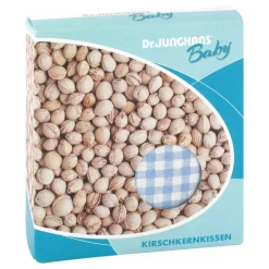 Kirschkernkissen 10x10cm Baby weiß / blau kariert, 1 St^ Sale