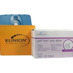 Klinion Soft fine plus Kanülen 6mm 31G 0,25mm, 110 St- Standardkanülen