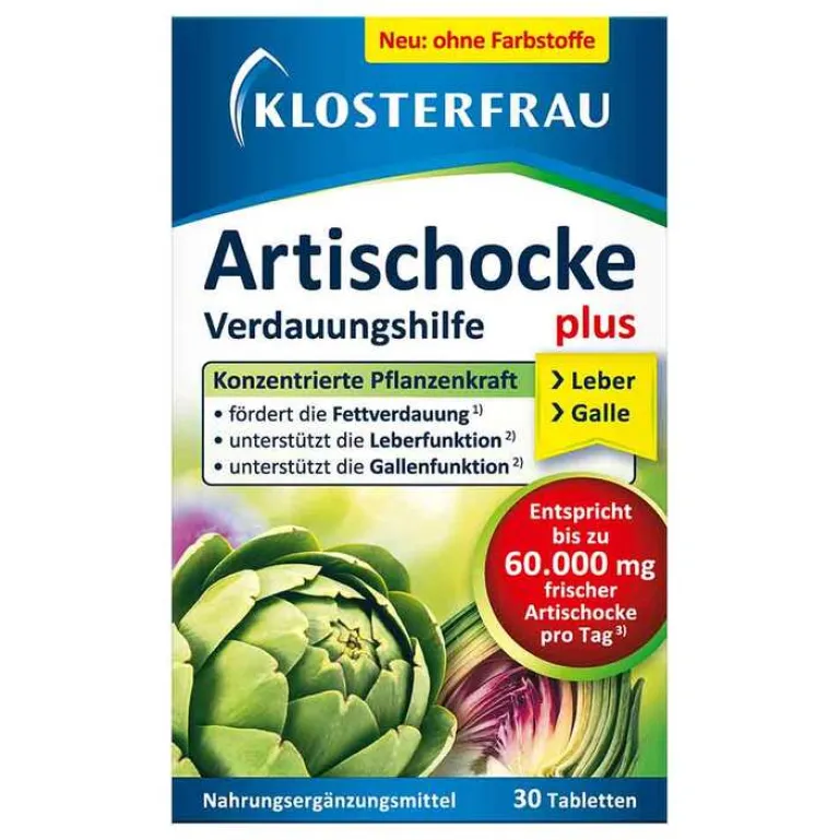 Klosterfrau Artischocke plus Tabletten, 30 St- Verdauung