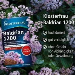 Klosterfrau Baldrian-Baldrian 1200 Tabletten, 30 St