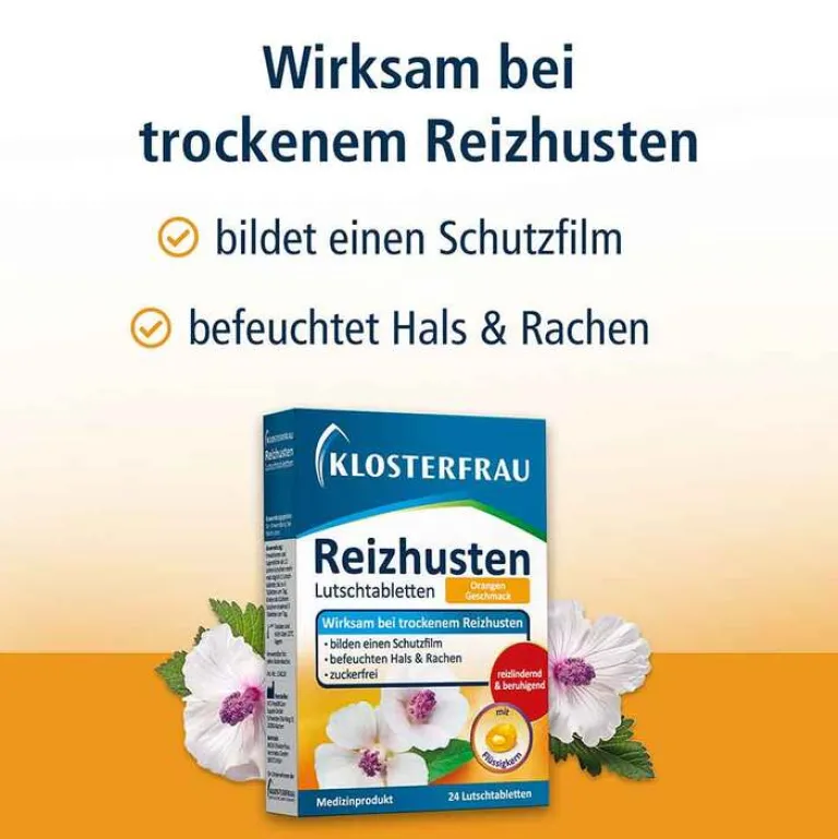 Klosterfrau Hustenstiller-Reizhusten Lutschtabletten, 24 St