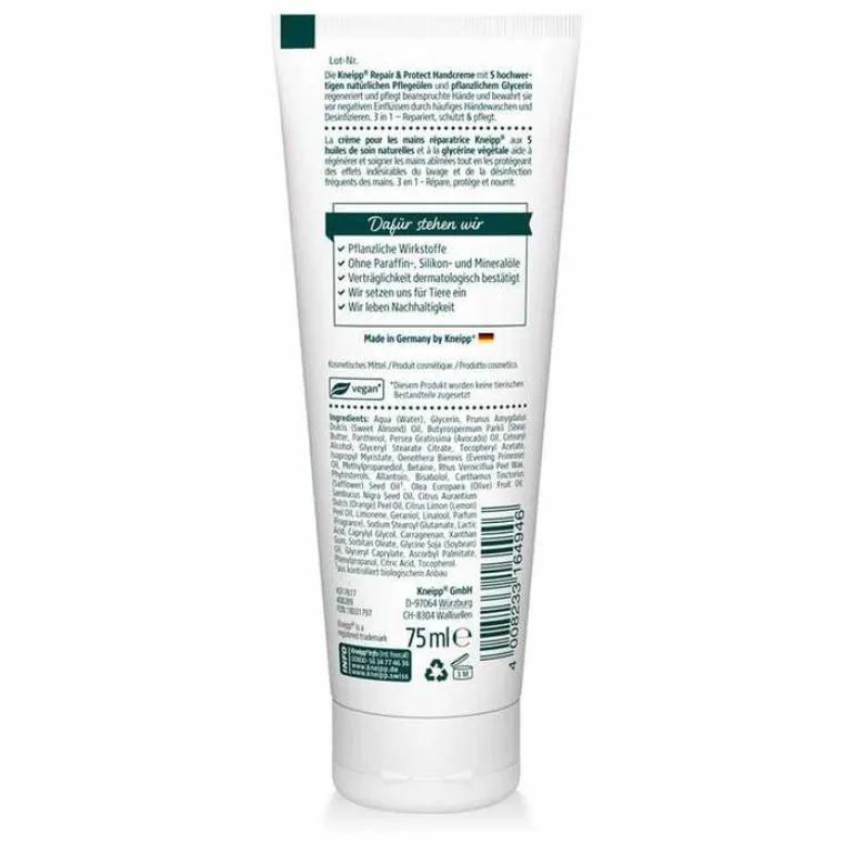 Kneipp Handcreme-3in1 Pflege Repair & Protect Handcreme, 75 ml