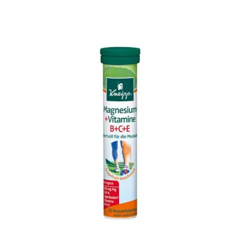 Kneipp Muskulatur|Magnesium-Magnesium + Vitamine Brausetabletten, 20 St