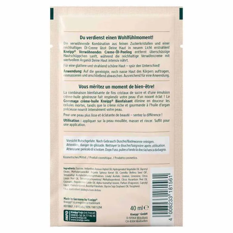 Kneipp Peelings-verwöhnendes Creme-Öl-Peeling, 40 ml