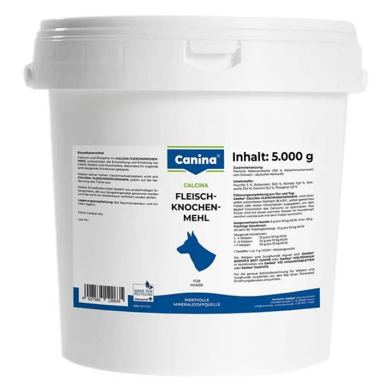 Knochenmehl vet. (für Tiere), 5000 g^Canina Outlet