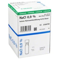 B. Braun Kochsalzlösung 0,9% Miniplasco connect, 20X20 ml- Kochsalzlösung