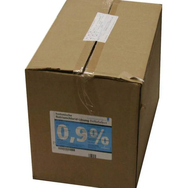 Delta Select Kochsalzlösung 0,9% Plastikflasche, 10X1000 ml- Kochsalzlösung