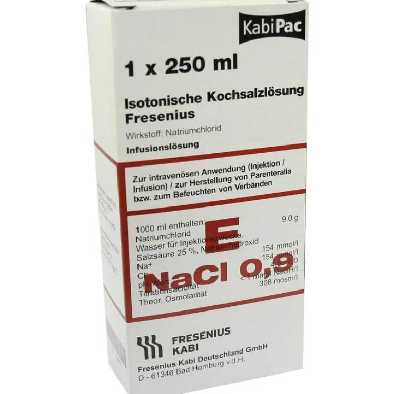 Fresenius Kabi Kochsalzlösung-Kochsalzlösung 0,9% Plastikflasche Fresenius, 250 ml