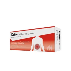 Kohle 250 mg Tabletten, 20 St^Dr. Mann Discount