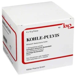 Köhler Mittel Gegen Durchfall & Erbrechen-Kohle pulvis Pulver, 4X10 g