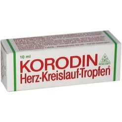 Korodin ® Tropfen bei Kreislaufstörungen und Schwindelanfällen, 10 ml- Niedriger Blutdruck