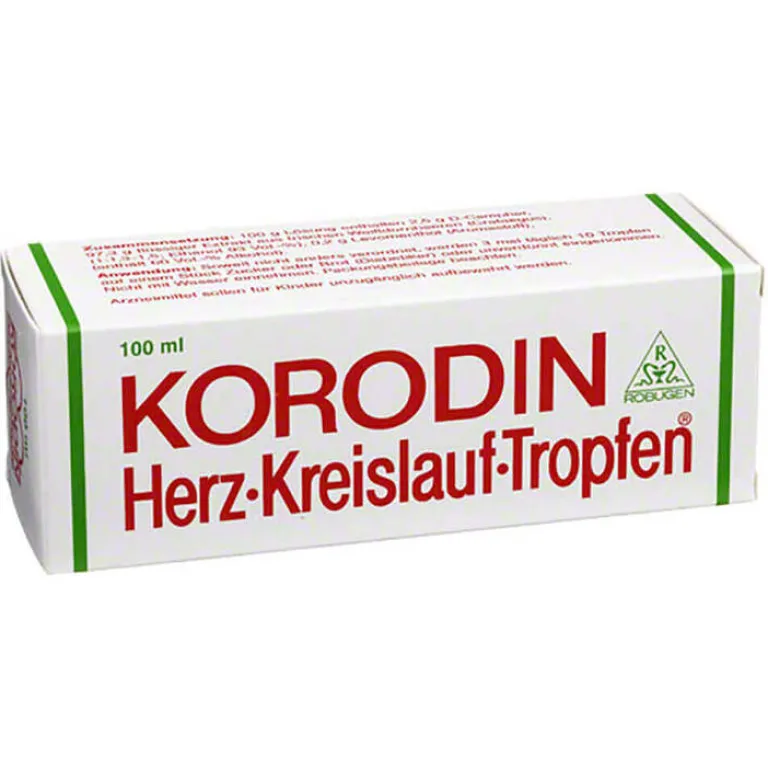 Korodin Niedriger Blutdruck-® Tropfen bei Kreislaufstörungen und Schwindelanfällen, 100 ml