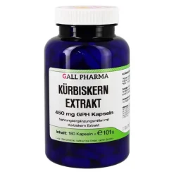 Kürbiskern Extrakt 450 mg GPH Kapseln, 180 St^Hecht Pharma Discount