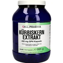 Hecht Pharma Prostata-Kürbiskern Extrakt 450 mg GPH Kapseln, 1750 St