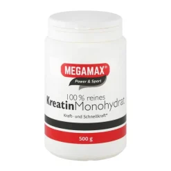 Megamax Kreatin-Kreatin Monohydrat 100% Mega, 500 g