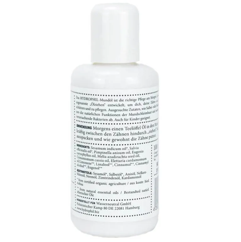 Hydrophil Kräuter Mundöl, 100 ml- Mund- Und Zahnpflege