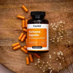 Casida Kurkuma Kapseln-Kurkuma Kapseln + Pfeffer Curcumin hochdosiert, 90 St