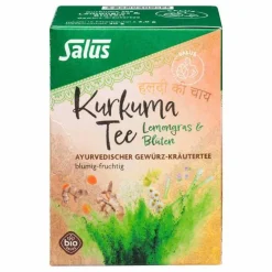 Kurkuma Tee Lemongras & Blüten Bio Salus Fbeutel , 15 St- Kräutertee|Bio Tee
