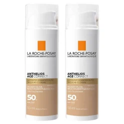 La Roche-Posay La Roche Posay Anthelios Age Correct getönte Creme LSF 50, 2x50 ml- Lsf 50+