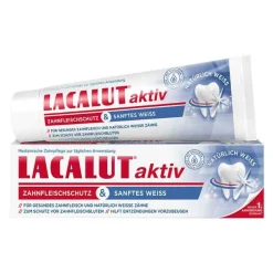 Lacalut Zahnpasta & Zahncreme-aktiv Zahnfleischschutz & sanftes Weiß, 75 ml