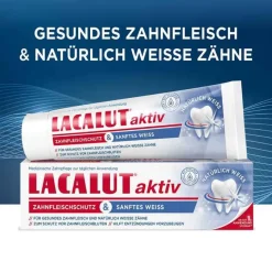 Lacalut Zahnpasta & Zahncreme-aktiv Zahnfleischschutz & sanftes Weiß, 75 ml