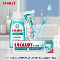 Lacalut sensitiv Remineralisierung & sanftes Weiß, 75 ml- Zahnpasta & Zahncreme